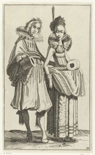 Woman with a Muff Beside a Man