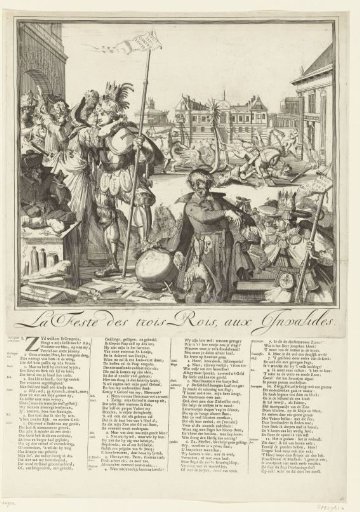 Satire on the flight of James II to France, 1689