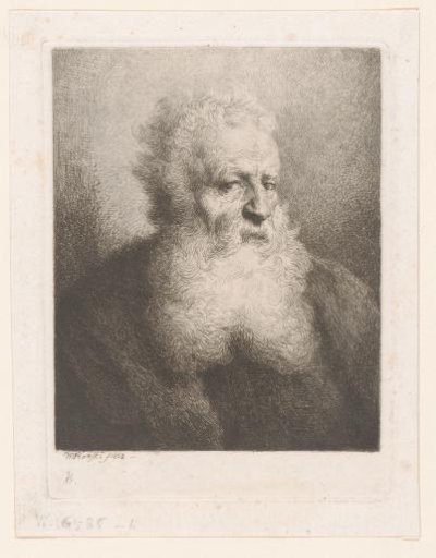 Portrait of an unknown man with a beard