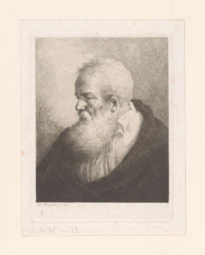 Portrait of an unknown man with a beard