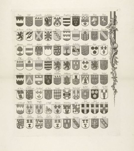 Coat of Arms Map of Old Families of Utrecht, Sheet Bottom Right