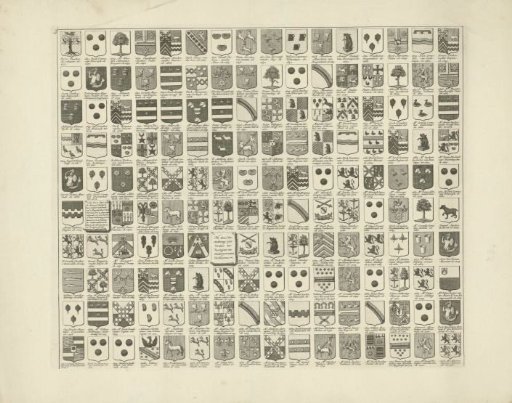Coat of Arms Map with the Coats of Arms and Names of the Heren Veertigen of Delft, 3