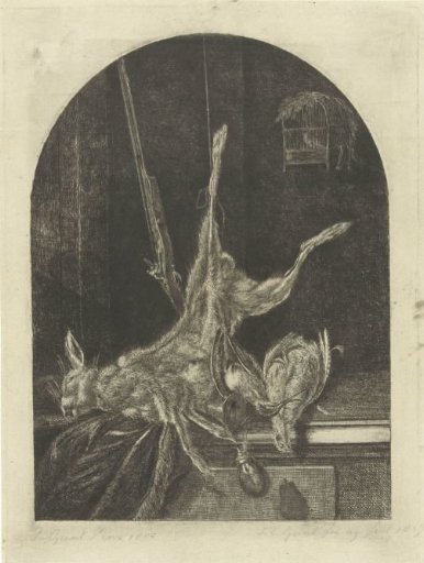 Still life with dead hare