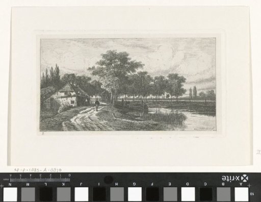 Landscape with a moored boat