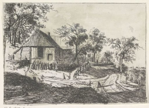 Houses along a country road