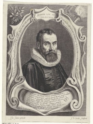 Portrait of Johannes Isacius Pontanus