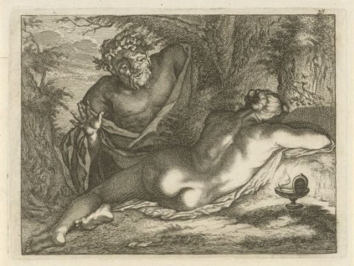 Sleeping Nymph Spied Upon by a Satyr