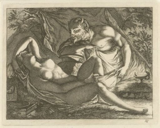 Sleeping Nymph Spied Upon by a Satyr