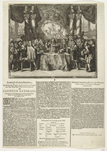 William III takes the oath as Captain-General of the Dutch military, 1672