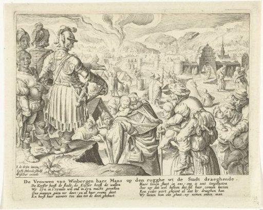 The Women of Weinsberg Carry Their Husbands on Their Backs Out of the City
