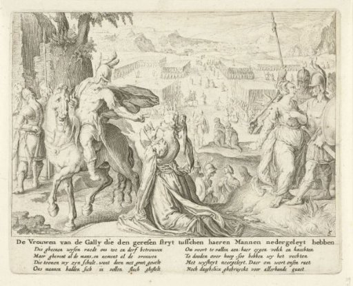 The Women of the Gally Preventing Their Men from Fighting Each Other