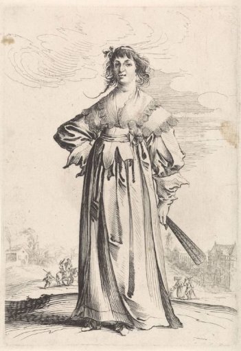 Woman with a fan