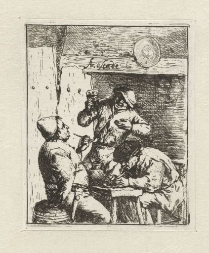 Two Smokers and a Drinker in a Tavern