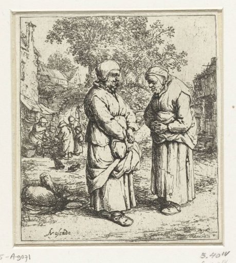 Two Old Women in Conversation