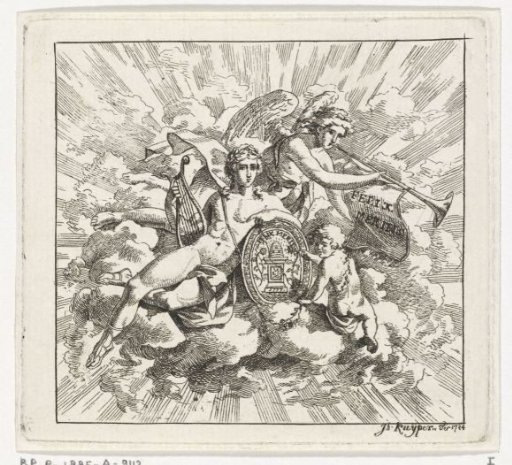 Allegorical composition on Felix Meritis