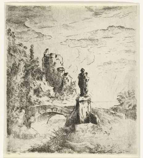 Bridge with Statue