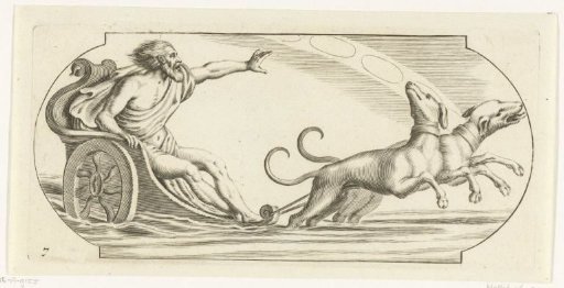 Mars on a war chariot