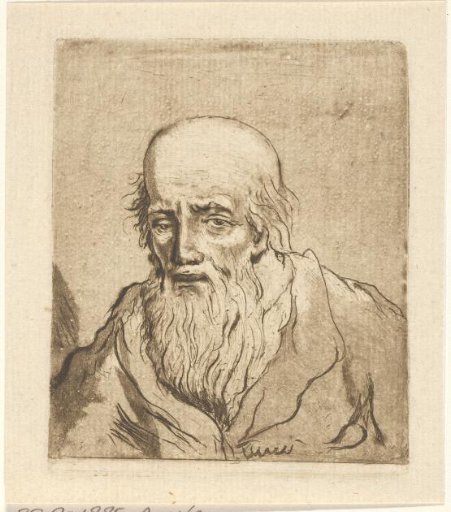 Bust of an old man with a beard