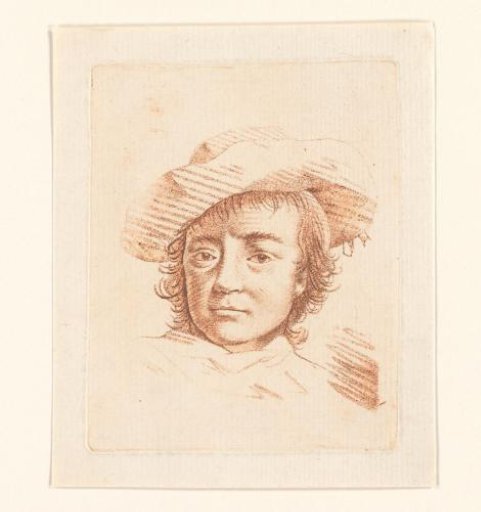 Portrait of an unknown boy with a hat