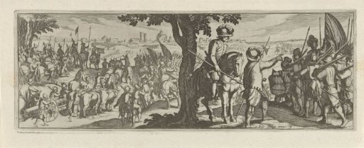 Two soldiers under a tree