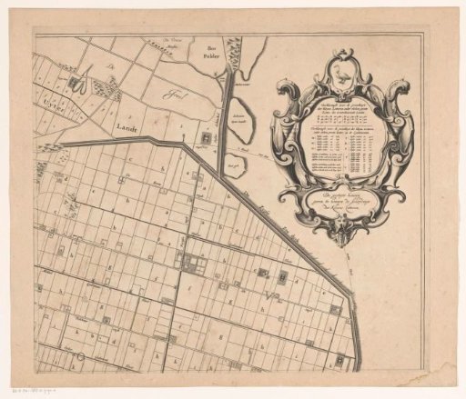 Map of the Zijpe and Hazepolder (upper right part)
