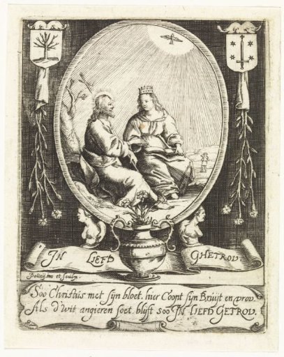 Coat of arms of the Chamber of Rhetoric 'De witte Angieren' in Haarlem