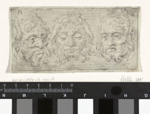 Three masks without horns