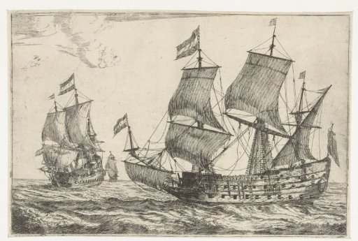 Two large warships