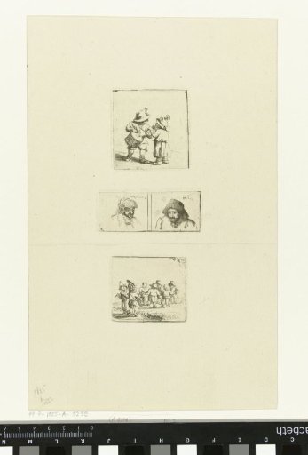 Children playing music and two head studies