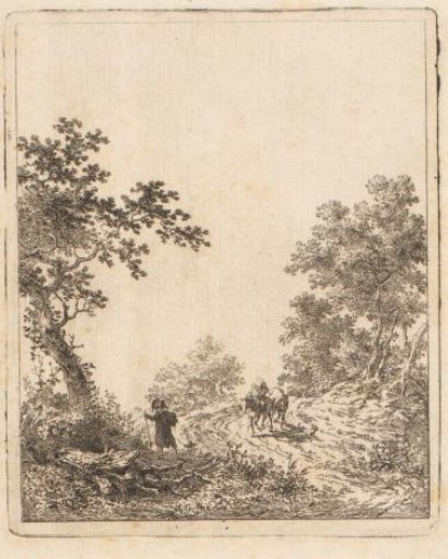 Forest Path with Figures