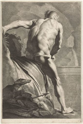 Narcissus at a fountain