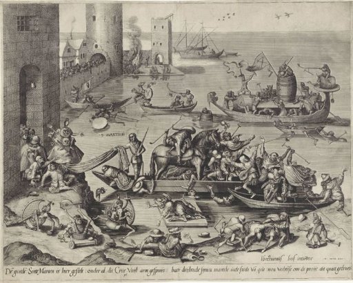 St. Martin on board a ship of fools