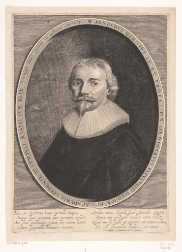 Portrait of Arnoldus Vinnius aged 49