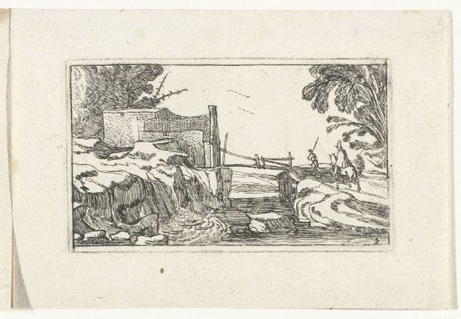 Road along a waterfall
