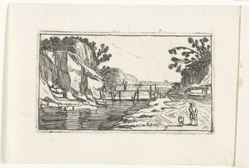 Rocky landscape with a road along a river