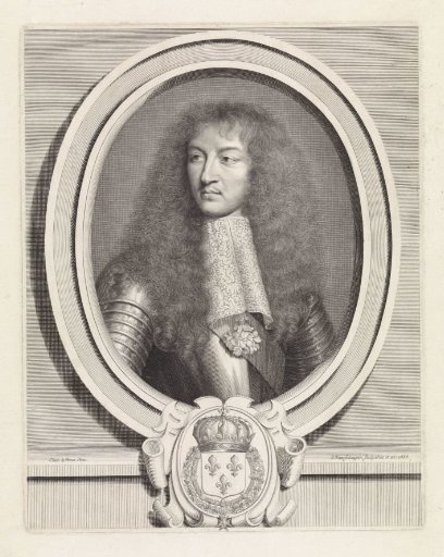 Portrait of Louis XIV, King of France, with lace collar