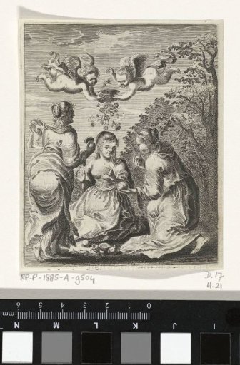 Women among apples and roses of love