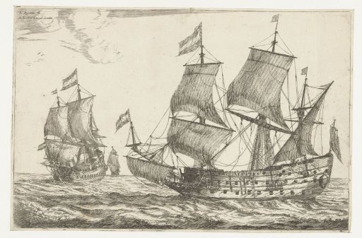 Two large warships
