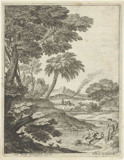 The bathing woman