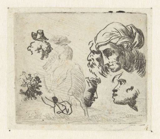 Study Sheet with Heads and Riders