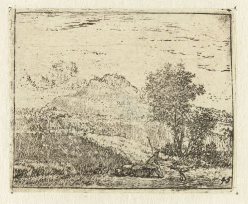 Italianate Landscape with Shepherd and Dog