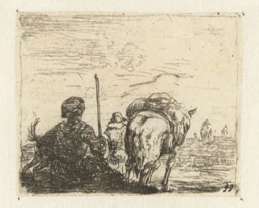 Italianate Landscape with Man, Dog, Shepherd and Horse