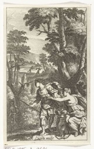 Fleeing shepherd