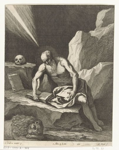 Jerome in a cave
