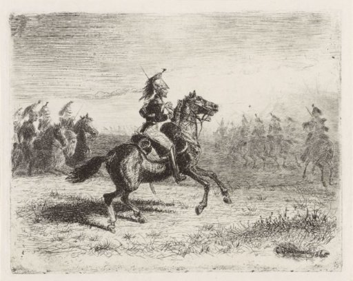 Landscape with cavalrymen