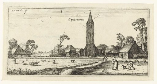 Walkers on a road near Spaarnwoude