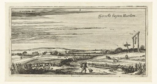 Landscape with a gallows field near Haarlem