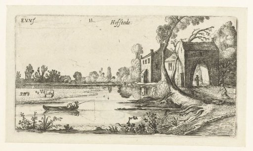 Landscape with a river and gatehouse