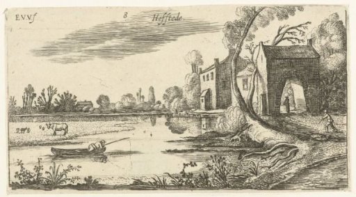 Landscape with a river and gatehouse
