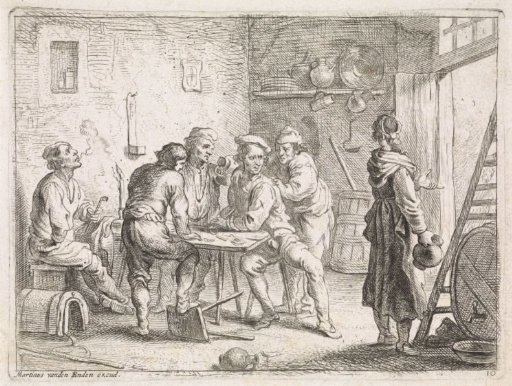 Woman Leaving an Inn